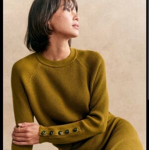 Sezane Sami Jumper Olive Green Size Medium
